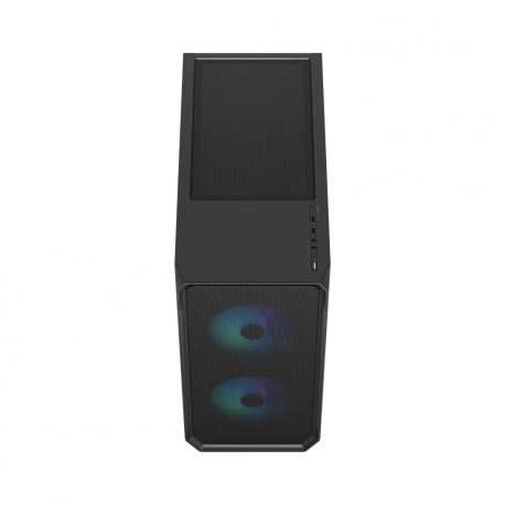 Fractal Design Focus 2 RGB - Tower - ATX - windowed side panel (tempered glass) - no power supply (ATX) - black TG clear tint - USB/Audio - 23