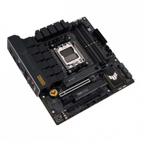 ASUS TUF Gaming B650M-Plus WIFI - Motherboard - micro ATX - Socket AM5 - AMD B650 Chipset - USB 3.1 Gen 2, USB 3.2 Gen 2, USB-C 3.2 Gen 2x2, USB-C 3.2 Gen 1 - 2.5 Gigabit LAN, Bluetooth - onboard graphics (CPU required) - HD Audio (8-channel) - 13