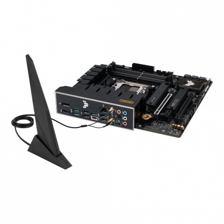 ASUS TUF Gaming B650M-Plus WIFI - Motherboard - micro ATX - Socket AM5 - AMD B650 Chipset - USB 3.1 Gen 2, USB 3.2 Gen 2, USB-C 3.2 Gen 2x2, USB-C 3.2 Gen 1 - 2.5 Gigabit LAN, Bluetooth - onboard graphics (CPU required) - HD Audio (8-channel) - 16