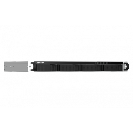 QNAP TS-464 - NAS server - 4 bays - rack-mountable - SATA 6Gb / s - RAID RAID 0, 1, 5, 6, 10, JBOD - RAM 8 GB - 2.5 Gigabit Ethernet - iSCSI support - 1U - 9