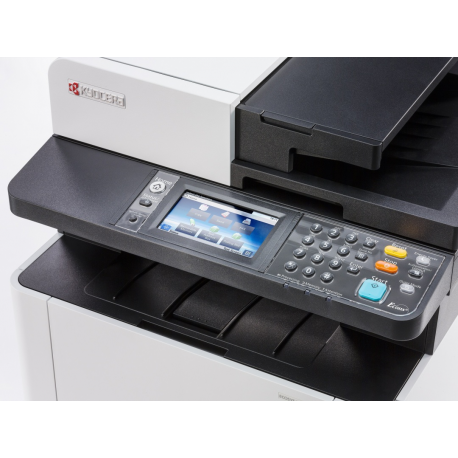 Kyocera ECOSYS M5526cdn - Multifunction printer - colour - laser - Legal (216 x 356 mm)/A4 (210 x 297 mm) (original) - A4/Legal (media) - up to 26 ppm (copying) - up to 26 ppm (printing) - 300 sheets - 33.6 Kbps - USB 2.0, Gigabit LAN, USB host - 14