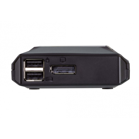 ATEN US3312 - KVM  /  audio  /  USB switch - 4K, DisplayPort, USB-C cable, with remote port selector - 2 x USB 3.2 Gen 1 - 1 local user - desktop - 2