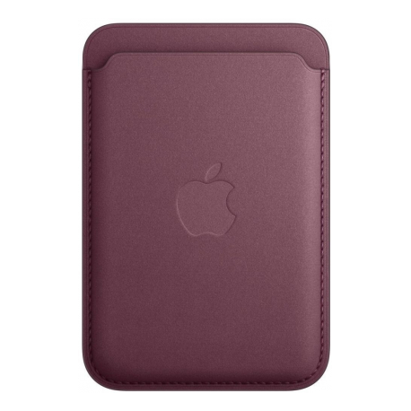 Apple - Wallet for mobile phone / credit card - MagSafe compatibility - microtwill, FineWoven - mulberry - for iPhone 12, 13, 14, 15 - 0