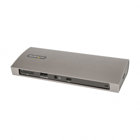 StarTech.com Thunderbolt 4 Dock, 96W Power Delivery, Single 8K / Dual Monitor 4K 60Hz, 3xTB4 / USB4 ports, 4xUSB-A, SD, GbE, Thunderbolt 4 Docking Station for Windows or TB3 MacBook, 0.8m - Docking station - Thunderbolt 4 - 3 x Thunderbolt - GigE - 2