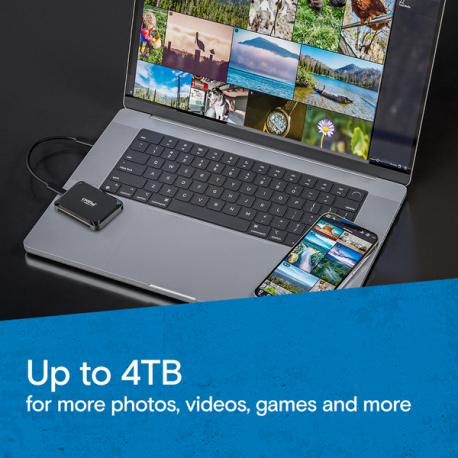 Crucial X9 - SSD - 1 TB - external (portable) - USB 3.2 Gen 2 (USB-C connector) - 1