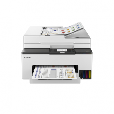 Canon MAXIFY GX2050 - Multifunction printer - colour - ink-jet - refillable - Legal (216 x 356 mm) / A4 (210 x 297 mm) (original) - A4 / Legal (media) - up to 15 ipm (printing) - 250 sheets - 33.6 Kbps - USB 2.0, LAN, Wi-Fi(ac) - 4
