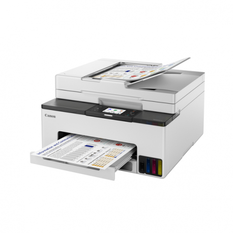 Canon MAXIFY GX2050 - Multifunction printer - colour - ink-jet - refillable - Legal (216 x 356 mm) / A4 (210 x 297 mm) (original) - A4 / Legal (media) - up to 15 ipm (printing) - 250 sheets - 33.6 Kbps - USB 2.0, LAN, Wi-Fi(ac) - 5