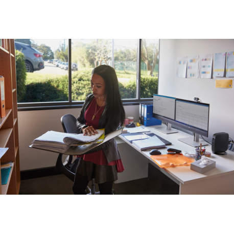 HP E24u G5 - E-Series - LED monitor - 23.8" (23.8" viewable) - 1920 x 1080 Full HD (1080p) @ 75 Hz - IPS - 250 cd / m² - 1000:1 - 5 ms - HDMI, DisplayPort, USB-C - black head, black and silver (stand) - 22