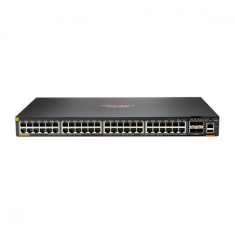 HPE Aruba Networking CX 6200F 48G Class4 PoE 4SFP+ 740W Switch - Switch - Max. Stacking Distance 10 kms - L3 - Managed - 48 x 10 / 100 / 1000 (PoE+) + 4 x 1 Gigabit  /  10 Gigabit SFP+ (uplink) - front and side to back - rack-mountable - PoE+ (740 W) - BTO - 0