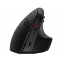 HP 925 - Vertical mouse - 6 buttons - wireless - 2.4 GHz, Bluetooth 5.3 - USB wireless receiver - black - sustainable packaging