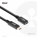 Club 3D CAC-1529 - USB extension cable - USB-C (M) to USB-C (F) - 20 V - 3 A - 2 m - bi-directional, 4K60Hz support