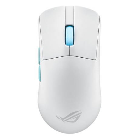 ASUS ROG Harpe Ace - Aim Lab Edition - mouse - optical - 5 buttons - wireless, wired - USB, 2.4 GHz, Bluetooth 5.1 - ROG Omni receiver - white - 0