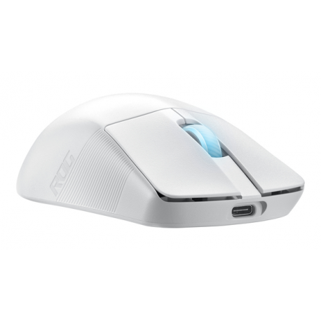 ASUS ROG Harpe Ace - Aim Lab Edition - mouse - optical - 5 buttons - wireless, wired - USB, 2.4 GHz, Bluetooth 5.1 - ROG Omni receiver - white - 1