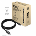 Club 3D - USB cable - 24 pin USB-C (M) to 24 pin USB-C (M) - USB4 Gen3x2 - 48 V - 5 A - 2 m - 8K60Hz support, bi-directional, extended power range (EPR), USB Power Delivery (240W), up to 40 Gbps data transfer rate