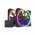 NZXT F Series F140 RGB Twin Pack - Case fan - 140 mm - matte black