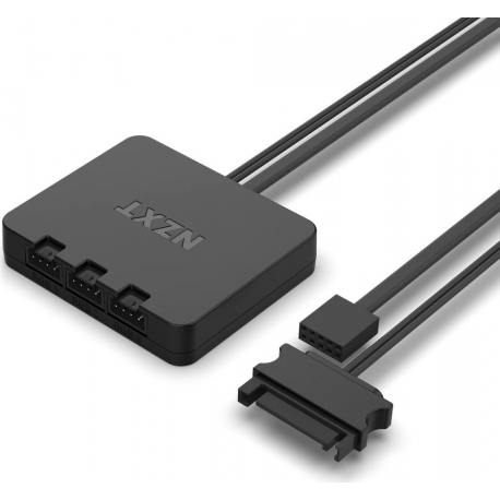 NZXT F Series F120 RGB Triple Pack - Case fan - 120 mm - matt white - 8