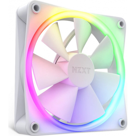 NZXT F Series F120 RGB Triple Pack - Case fan - 120 mm - matt white - 9