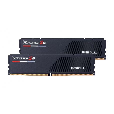 G.Skill Ripjaws S5 - DDR5 - kit - 64 GB: 2 x 32 GB - DIMM 288-pin low profile - 6000 MHz / PC5-48000 - CL36 - 1.35 V - unbuffered - on-die ECC - matte black - 0