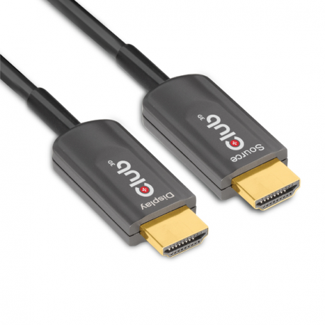 Club 3D - Ultra High Speed - HDMI cable - HDMI male to HDMI male - 20 m - hybrid copper / fibre optic - 4K support, active - 1