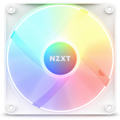 NZXT F Series F120 RGB Core - Case fan - 120 mm - white - 3