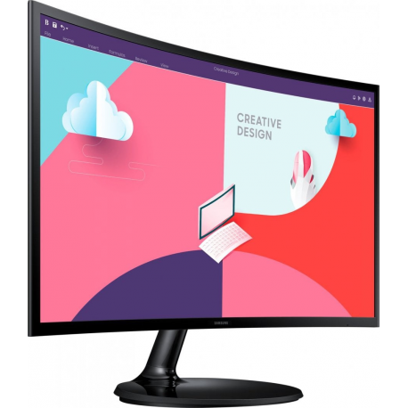 Samsung S24C364EAU - S36C Series - LED monitor - curved - 24" - 1920 x 1080 Full HD (1080p) @ 75 Hz - VA - 250 cd / m² - 3000:1 - 4 ms - HDMI, VGA - black - 1