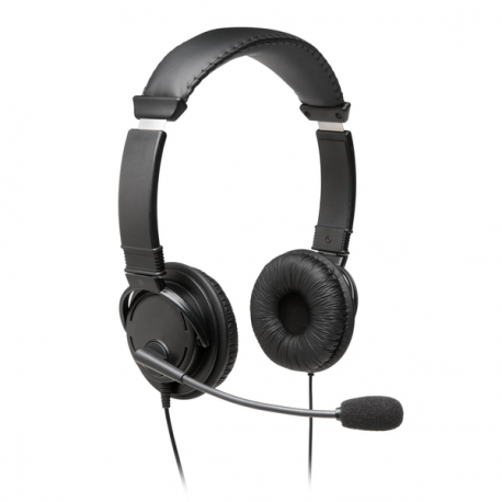 Kensington USB Hi-Fi Headphones with Mic - Headset - on-ear - wired - USB-A - black - 0