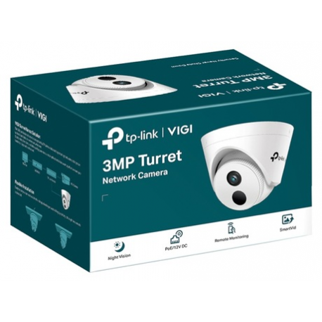 TP-Link VIGI C540V V1 - Network surveillance camera - pan / tilt - turret - outdoor - weatherproof - colour (Day&Night) - 4 MP - 2560 x 1440 - M12 mount - vari-focal - audio - Ethernet 10Base-T / 100Base-T - H.264, H.265, H.265+, H.264+ - DC 12 V / PoE - 0