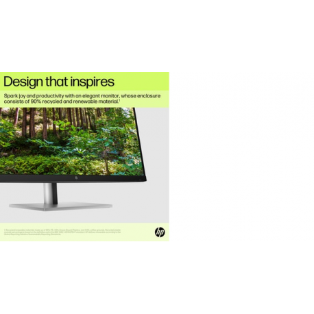 HP E27u G5 PVC Free - E-Series - LED monitor - 27" - 2560 x 1440 QHD @ 75 Hz - IPS - 350 cd / m² - 1000:1 - 5 ms - HDMI, DisplayPort, USB-C - black head, black and silver (stand) - 4