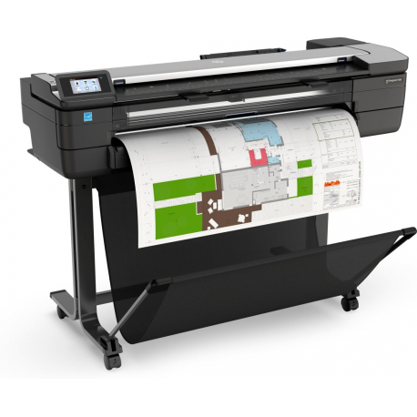 HP DesignJet T830 - 36" multifunction printer - colour - ink-jet - 914 x 2770 mm (original) - Roll (91.4 cm x 45.7 m), 914 x 1897 mm (media) - up to 0.42 min / page (printing) - 1 roll - Gigabit LAN, Wi-Fi(n) - 2