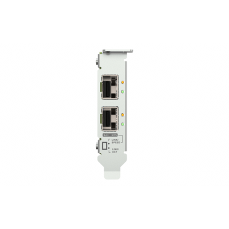 QNAP QXG-25G2SF-E810 - Network adapter - PCIe 4.0 x8 low profile - 25 Gigabit SFP28 x 2 - for P / N: CAB-DAC15M-SFP28, CAB-DAC30M-SFP28, TRX-10GITSFPP-SR, TRX-25GSFP28-SR - 2
