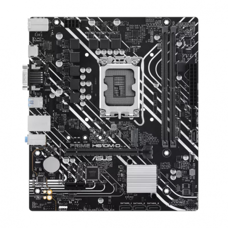ASUS PRIME H610M-D - Motherboard - micro ATX - LGA1700 Socket - H610 Chipset - USB 3.2 Gen 1 - Gigabit LAN - onboard graphics (CPU required) - HD Audio (8-channel) - 0