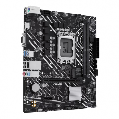 ASUS PRIME H610M-K - Motherboard - micro ATX - LGA1700 Socket - H610 Chipset - USB 3.2 Gen 1 - Gigabit LAN - onboard graphics (CPU required) - HD Audio (8-channel) - 5