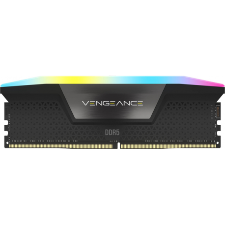 CORSAIR Vengeance RGB - DDR5 - kit - 128 GB: 4 x 32 GB - DIMM 288-pin - 5600 MHz / PC5-44800 - CL40 - 1.25 V - unbuffered - black - 4
