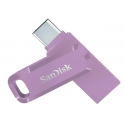 SanDisk Ultra Dual Drive Go - USB flash drive - 128 GB - USB 3.2 Gen 1 / USB-C - lavender