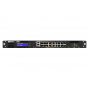 QNAP QGD-1600 - Switch - smart - 4 x 10 / 100 / 1000 (PoE++) + 10 x 10 / 100 / 1000 (PoE+) + 2 x combo Gigabit SFP (PoE+) - rack-mountable - AC