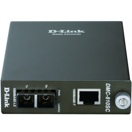D-Link DMC G02SC - Fibre media converter - GigE - 10Base-T, 1000Base-SX, 100Base-TX, 1000Base-T - RJ-45  /  SC multi-mode - up to 550 m - 850 nm - 1