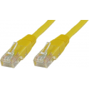 MicroConnect - Network cable - RJ-45 (M) to RJ-45 (M) - 15 m - 5 mm - UTP - CAT 5e - round, stranded - yellow