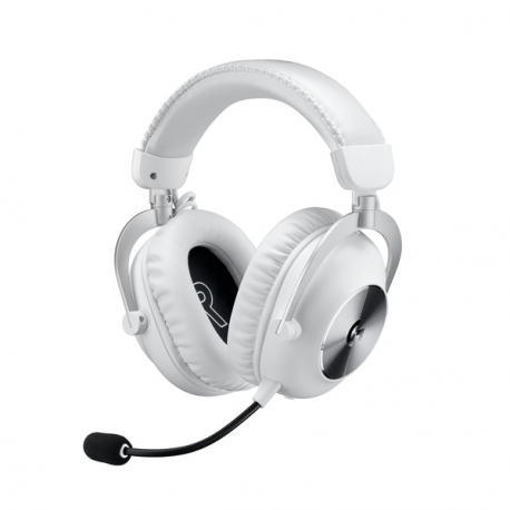 Logitech PRO X - Gaming - headset - full size - LIGHTSPEED - wireless - noise isolating - white - 0