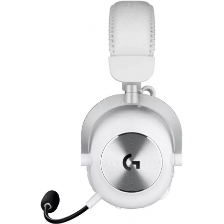 Logitech PRO X - Gaming - headset - full size - LIGHTSPEED - wireless - noise isolating - white - 3