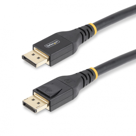 StarTech.com 50ft (15m) VESA-Certified Active DisplayPort 1.4 Cable, DP8K w / HBR3 / HDR10 / MST / DSC 1.2 / HDCP 2.2, 8K 60Hz, 4K 120Hz Video - Active DP 1.4 Cable M / M (DP14A-15M-DP-CABLE) - DisplayPort cable - DisplayPort (M) to DisplayPort (M) - DisplayPort 1.4 - 15 m - 4K support, 8K support, active, Active Copper Cable - black - 0