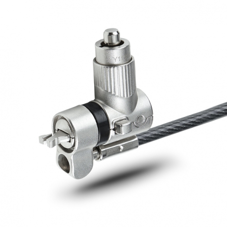 StarTech.com Universal Laptop Lock 6.6ft (2m), Security Cable For Notebook Compatible With Noble Wedge® / Nano / K-Slot; Keyed Locking Cable - Anti-Theft Cut-Resistant Steel Cable (UNIVK-LAPTOP-LOCK) - Security cable lock - black, silver - 2 m - 2