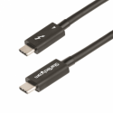 StarTech.com 3ft (1m) Thunderbolt 4 Cable, 40Gbps, 100W Power Delivery, 4K / 8K Video, Intel-Certified Thunderbolt Cable - Compatible w /  USB 4 / Thunderbolt 4 /  USB 3.2 /  USB Type-C / DisplayPort / Thunderbolt 3 (TBLT4MM1M) - Thunderbolt cable - Thunderbolt 4 (M) to Thunderbolt 4 (M) - USB4 / Thunderbolt 3 / USB 3.2 / USB Type-C / DisplayPort - 1 m - 4K support, 8K support, passive, 100W Power Delivery - black