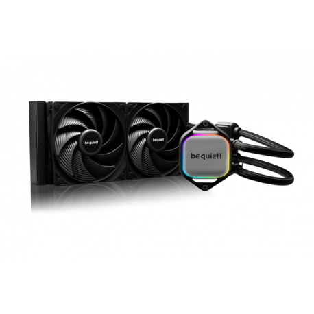 be quiet! Pure Loop 2 - Processor liquid cooling system - Radiator Size: 240 mm - (for: LGA1155, LGA1150, LGA1151, AM4, LGA1200, LGA1700, AM5) - copper - 120 mm - black - 0