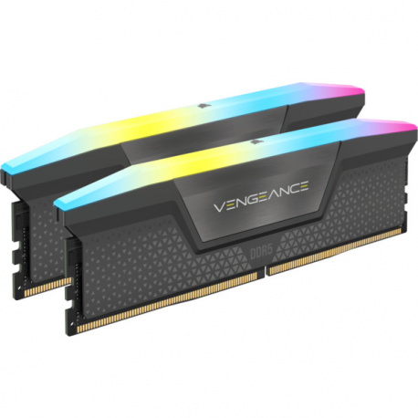CORSAIR Vengeance RGB - DDR5 - kit - 32 GB: 2 x 16 GB - DIMM 288-pin - 2800 MHz / PC5-44800 - CL40 - 1.25 V - black - 0