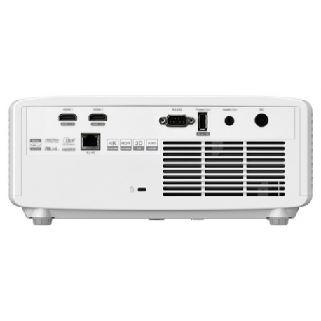 Optoma ZK430ST - DLP projector - laser - 3D - 3700 lumens - 3840 x 2160 - 16:9 - 4K - LAN - white - 2