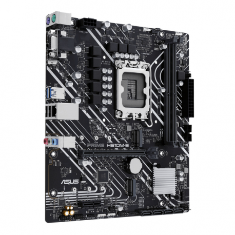 ASUS PRIME H610M-E-CSM - Motherboard - micro ATX - LGA1700 Socket - H610 Chipset - USB 3.2 Gen 1 - Gigabit LAN - onboard graphics (CPU required) - HD Audio (8-channel) - 4