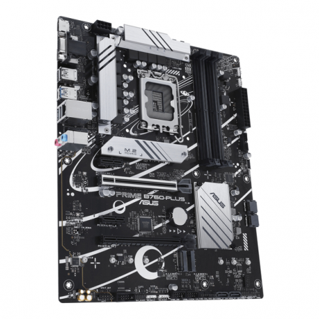 ASUS PRIME B760-PLUS - Motherboard - ATX - LGA1700 Socket - B760 Chipset - USB 3.2 Gen 1, USB 3.2 Gen 2, USB4, USB-C 3.2 Gen 2x2, USB-C 3.2 Gen 1 - 2.5 Gigabit LAN - onboard graphics (CPU required) - HD Audio (8-channel) - 1