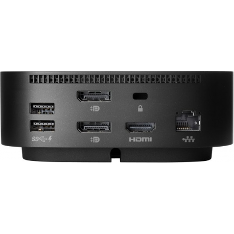 HP - Essential - docking station - USB-C - HDMI, 2 x DP - 10Mb LAN - 120 Watt - United Kingdom - 9