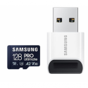 Samsung PRO Ultimate MB-MY128SB - Flash memory card - 128 GB - A2  /  Video Class V30  /  UHS-I U3 - microSDXC UHS-I - blue