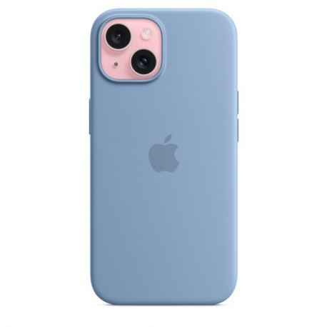 Apple - Back cover for mobile phone - MagSafe compatibility - silicone - winter blue - for iPhone 15 - 1